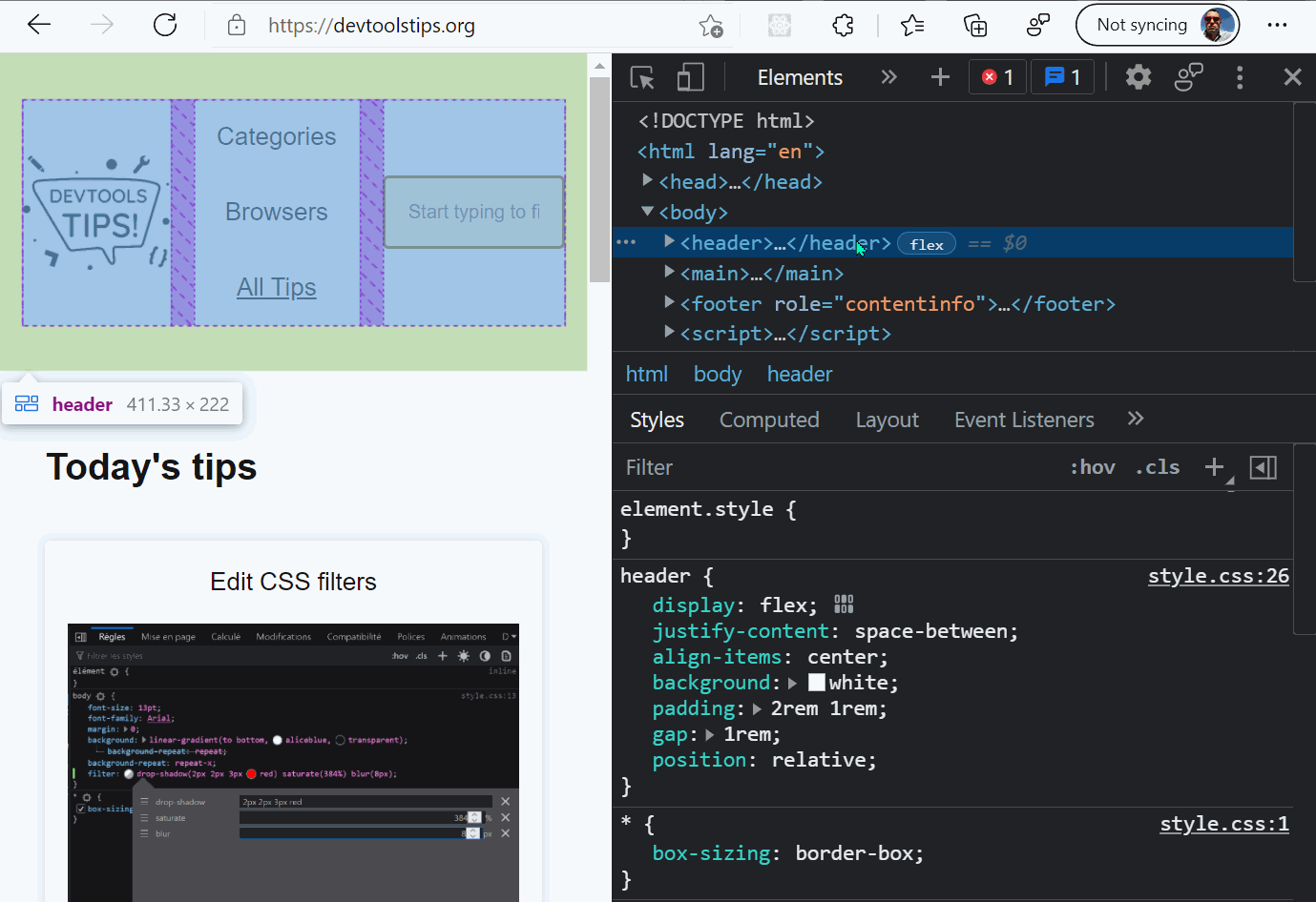 Animation of starting the eyedropper tool from chrome and edge's color pickers.